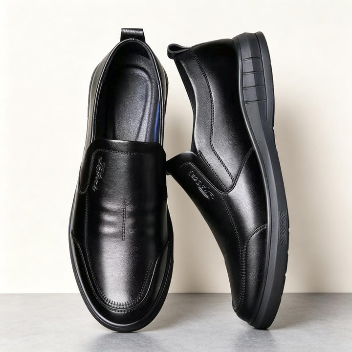 Herren Bequeme Leder Slipper Echoarchiv