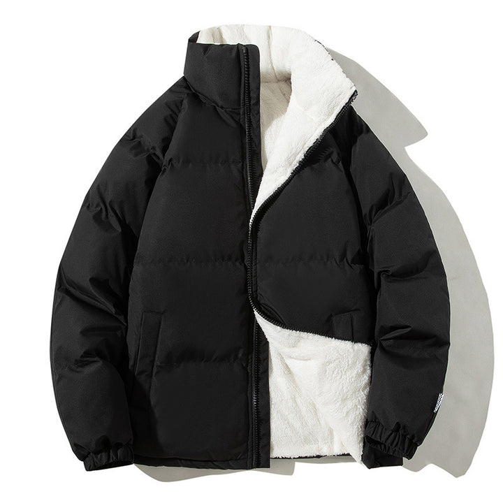 Damen gesteppte Thermo-Bomberjacke mit weicher Teddy-Fütterung und hohem Stehkragen – Avenza