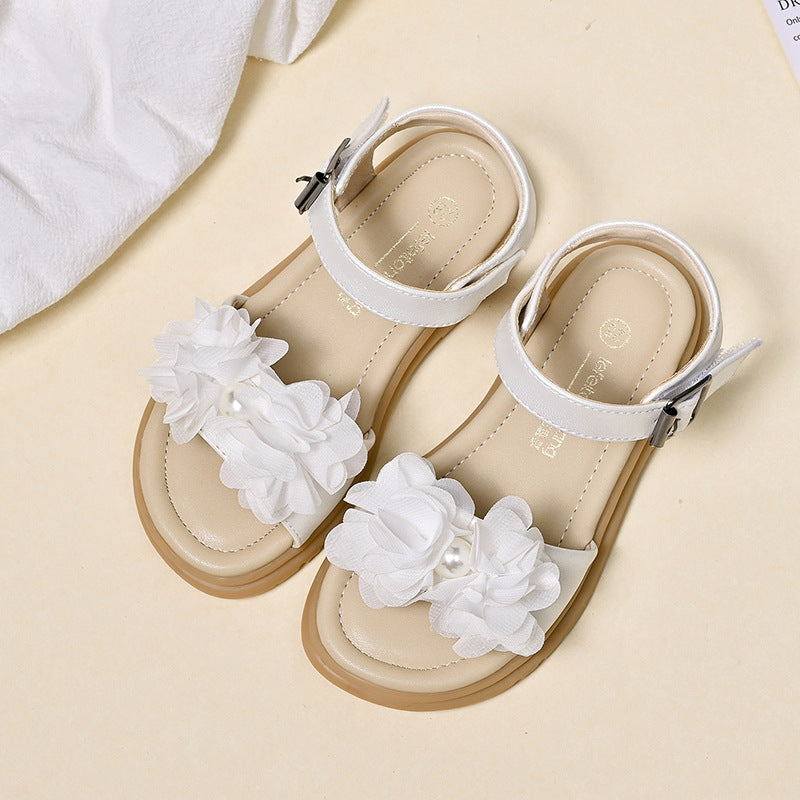 Mädchen Sommerliche Sandalen mit floralen Applikationen Echo Archiv