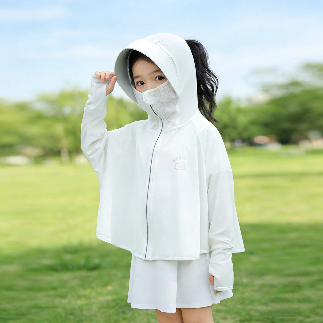 Mädchen multifunktionale Sonnenschutzjacke mit Kapuze Echo Archiv