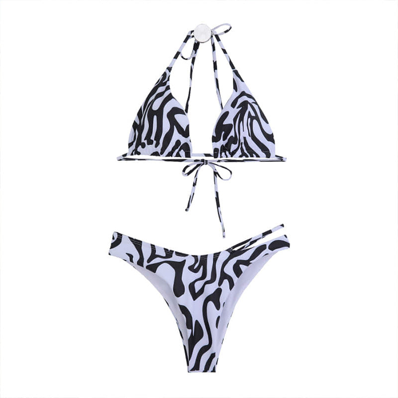 Damen Triangel-Bikini mit trendy Animal-Print und verstellbaren Trägern Echo Archiv