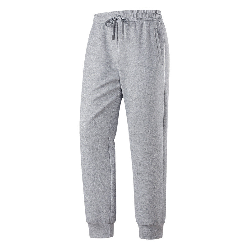 Herren Slim-Fit Freizeithose aus atmungsaktivem Funktionsfleece mit Kordelbund, Reißverschlusstaschen & Rippbündchen Echoarchiv