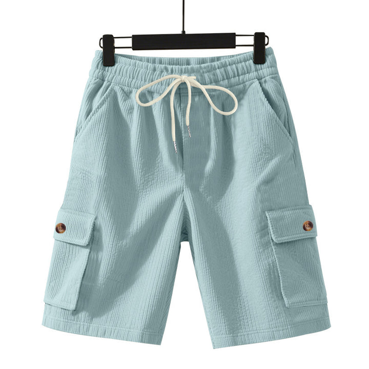 Herren lässige Cargo-Shorts mit elastischem Bund und praktischen Seitentaschen Echoarchiv
