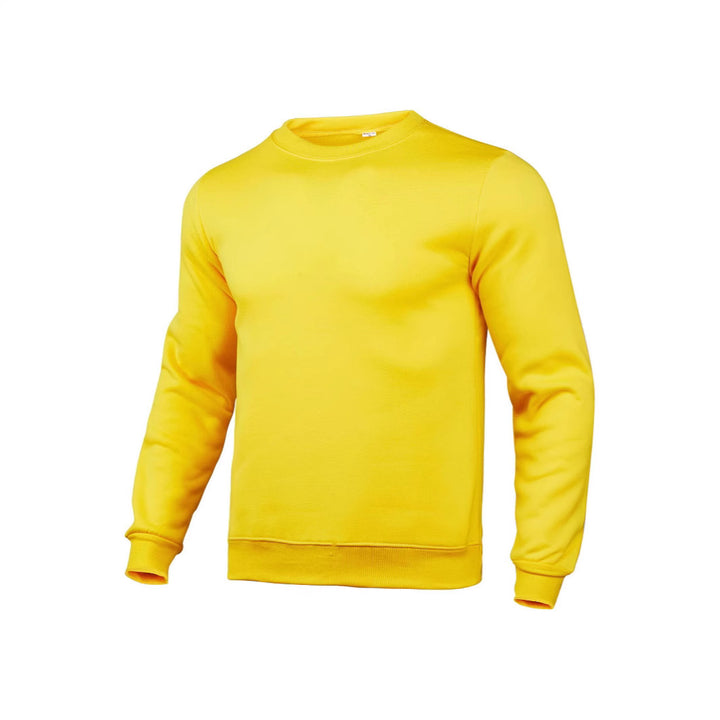 Herren klassisches Rundhals-Sweatshirt mit weichem Fleece-Innenfutter, geripptem Saum und verstärkten Nähten – Marzano