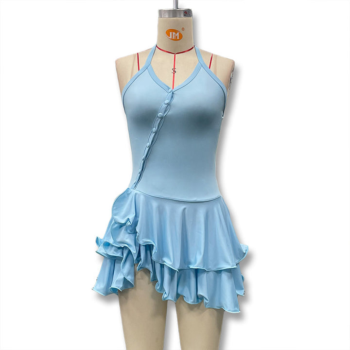 Damen Tänzeroutfit mit raffinierten Volant-Details und elegantem Schnitt Echo Archiv