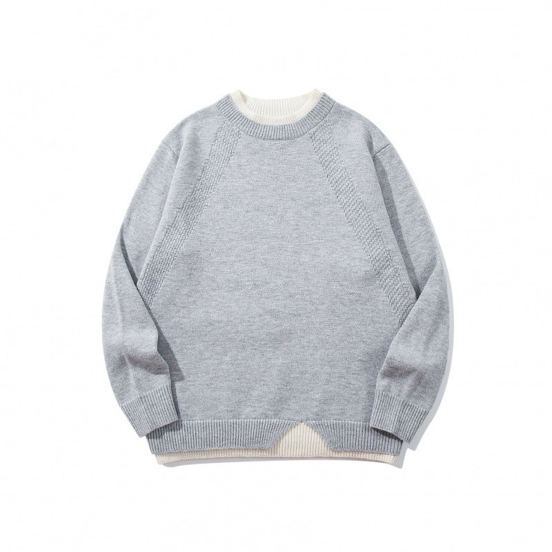 Unisex Feinstrickpullover mit Raglannaht und dreieckigem Saumbesatz Echo Archiv
