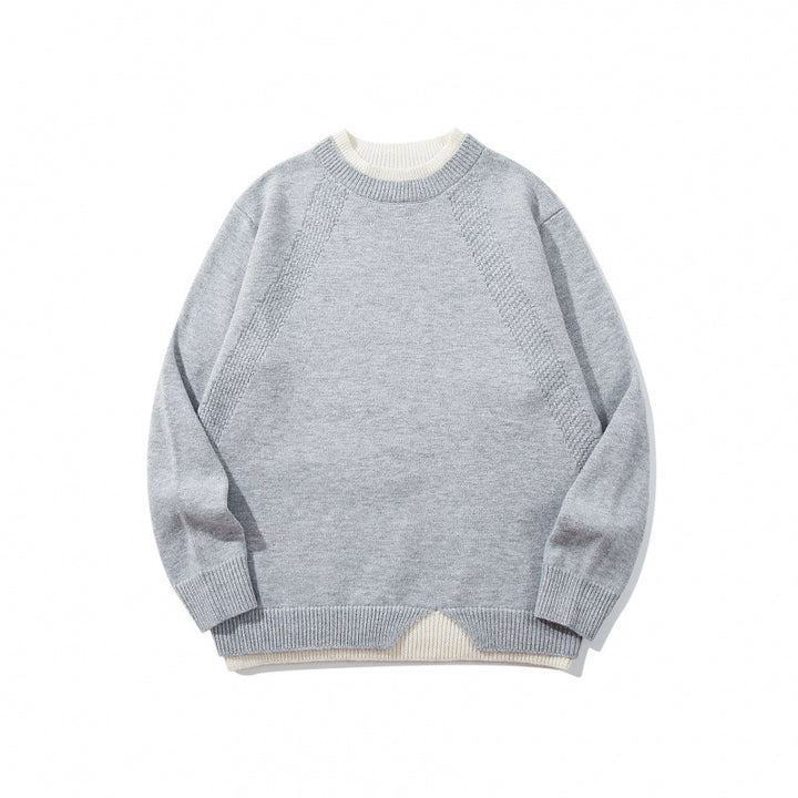 Unisex Feinstrickpullover mit Raglannaht und dreieckigem Saumbesatz Echo Archiv