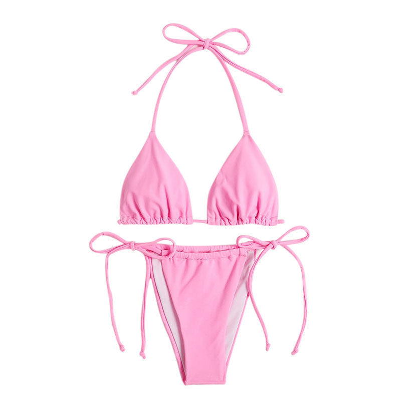 Damen Triangel-Bikini-Set mit verstellbaren Bändern und femininen Akzenten Echo Archiv