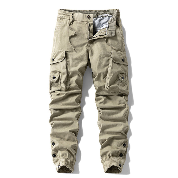 Herren Taktische Cargo-Joggerhose mit Tunnelzugbund und verstellbaren Druckknopf‑Taschen Echo Archiv