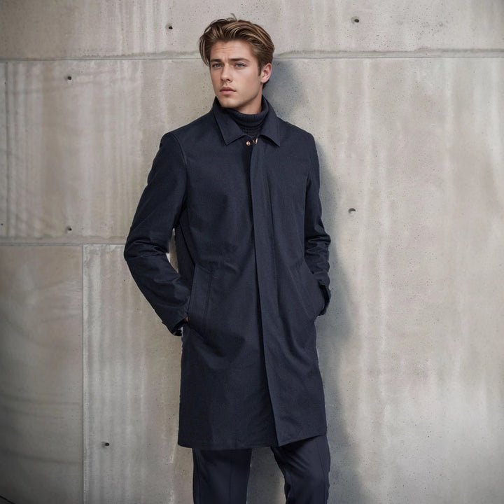 Herren zeitlos eleganter Mantel mit praktischen Taschen Echoarchiv