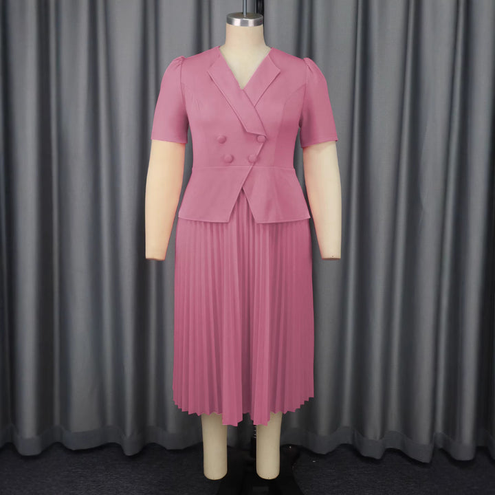 Damen elegantes Blazer-Kleid mit plissiertem Rock Echo Archiv