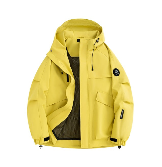 Herren multifunktionale Outdoor-Jacke mit verstellbarer Kapuze Echoarchiv