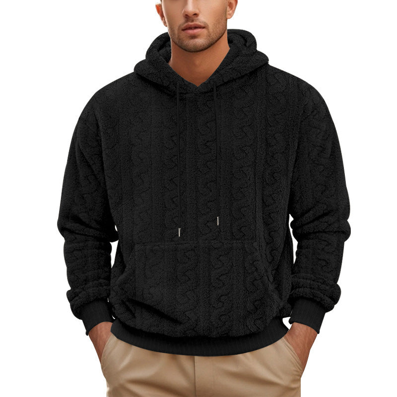 Herren Kuscheliger Kapuzenpullover aus hochwertigem Fleece Echoarchiv