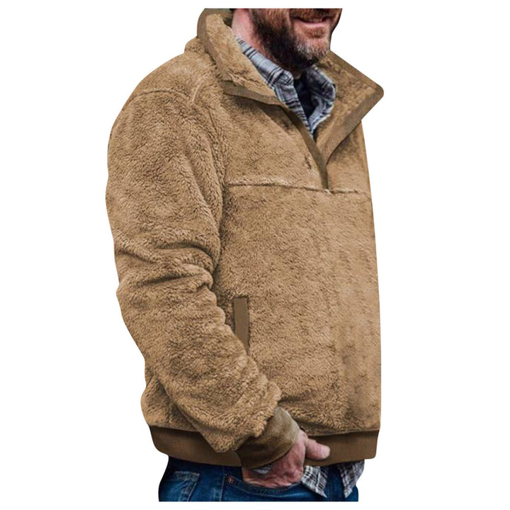 Herren Pulloverjacke mit farbenfrohem, geometrischem Design und praktischer Brusttasche Echoarchiv