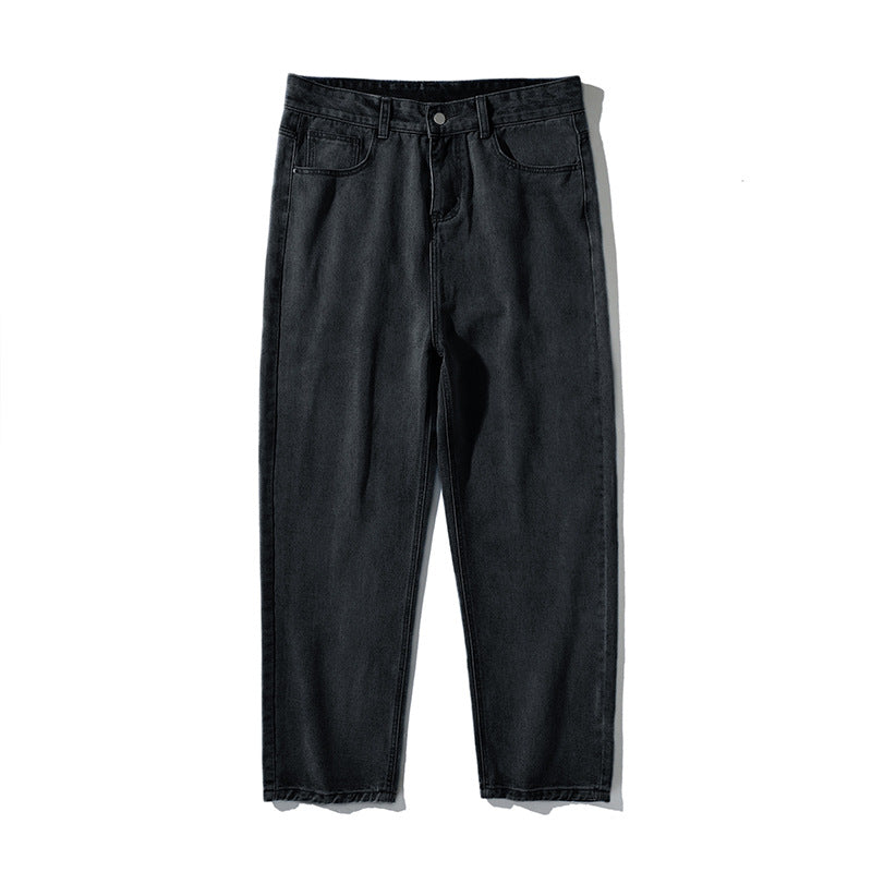 Damen High‑Waist Tapered Jeans mit lockerem Sitz und verkürztem Saum Echo Archiv