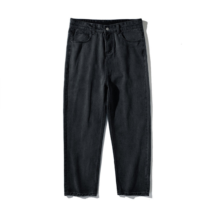 Damen High‑Waist Tapered Jeans mit lockerem Sitz und verkürztem Saum Echo Archiv