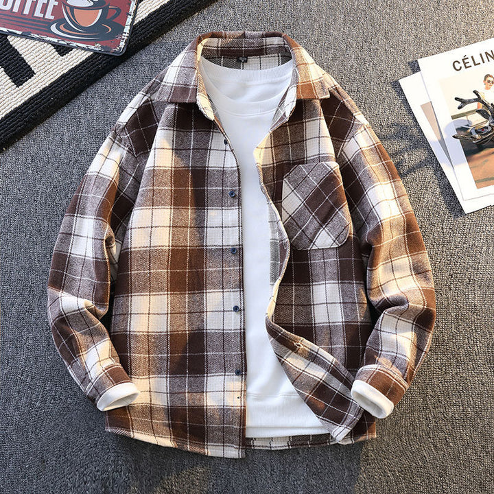 Herren Flanell Hemdjacke im zeitlosen Karomuster Echoarchiv