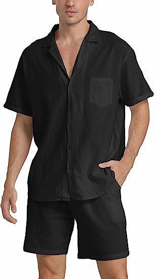Herren Freizeit-Shorts und Hemd Set Echoarchiv