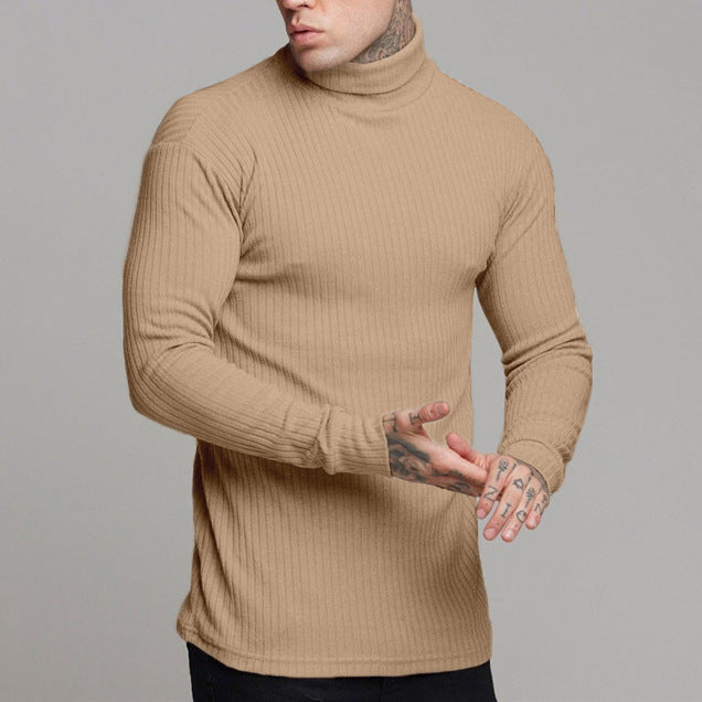 Herren modisches Langarmshirt mit Rollkragen Echoarchiv