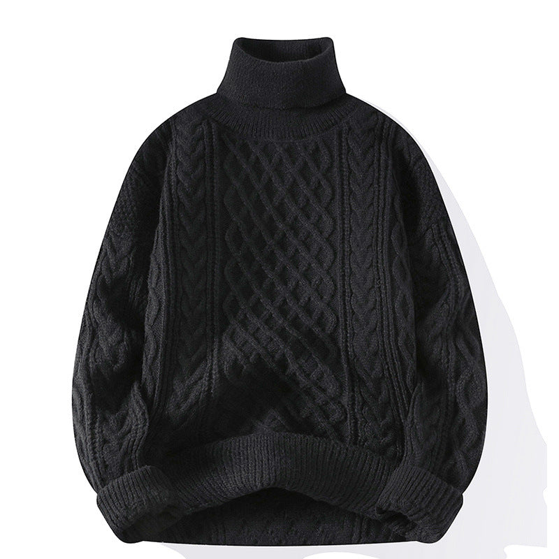 Damen Grobstrickpullover mit Rollkragen Echoarchiv