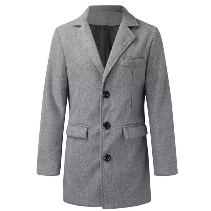 Herren eleganter Wintermantel mit klassischem Revers – Montevé