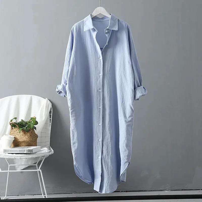Damen oversized Blusenhemd in lässigem Schnitt mit Knopfleiste Echoarchiv