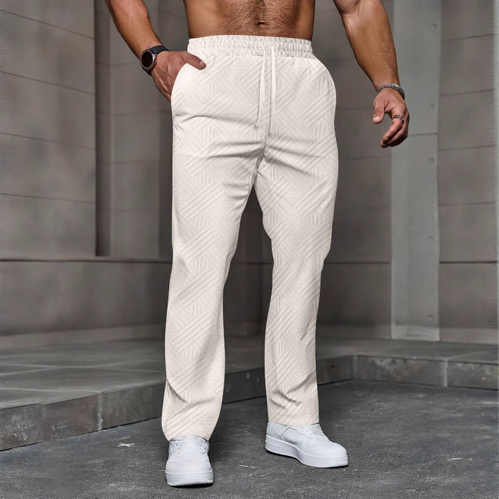 Herren bequeme Freizeithose mit modernem Strukturdesign Echoarchiv