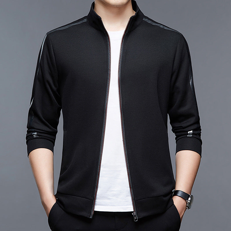 Herren sportliche Jacke mit Stehkragen und atmungsaktiver Funktion Echoarchiv