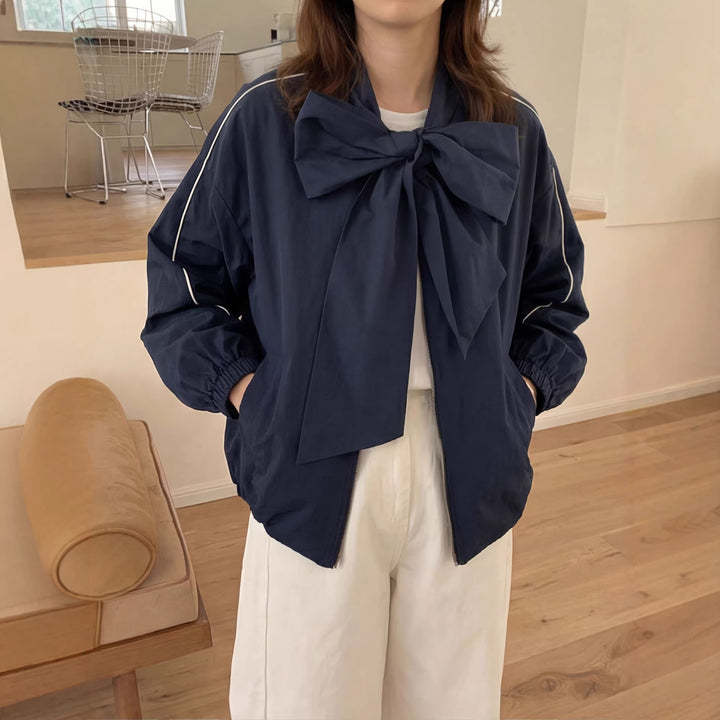 Damen Modische Jacke mit Schleife Echo Archiv