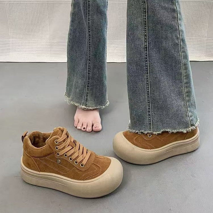 Damen Chunky Sneakers mit weichem Veloursleder und dämpfender Sohle Echo Archiv