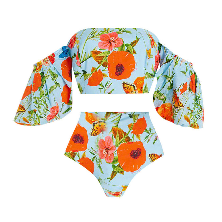 Damen Bikiniset mit elegantem Maxiröckchen Echo Archiv