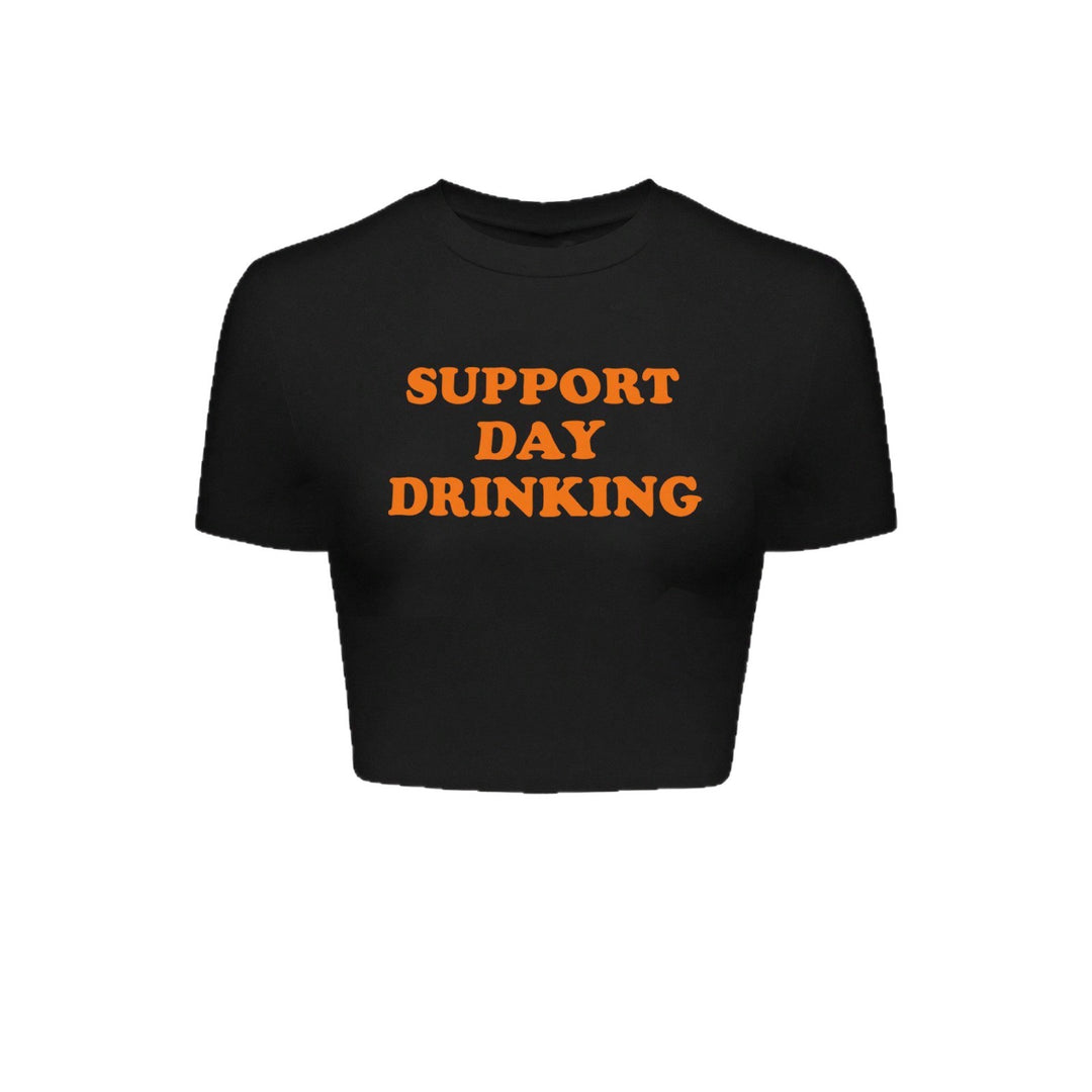Damen Crop-T-Shirt mit kreativem Spruchdesign Echo Archiv