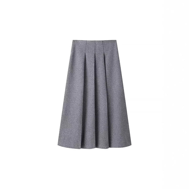 Damen Elegantes Wollmix-Kostüm mit tailliertem Kurzblazer und ausgestelltem Midirock Echo Archiv