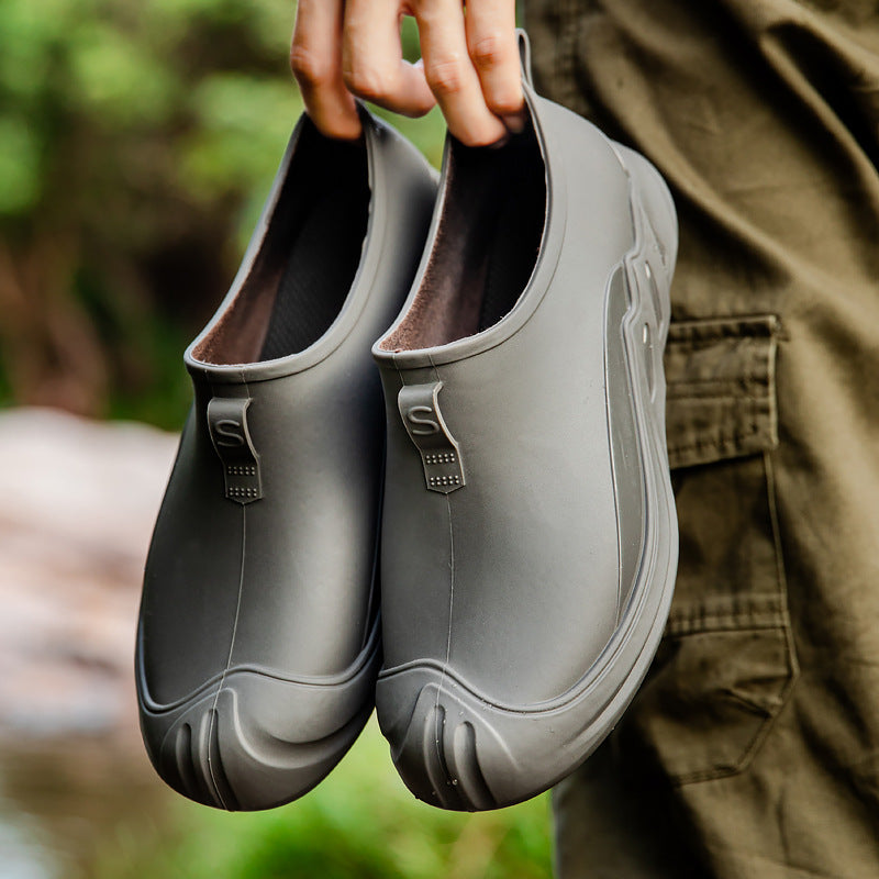 Herren Robuste wasserdichte Outdoor‑Clogs aus Vollgummi mit griffiger Profilsohle Echoarhiv