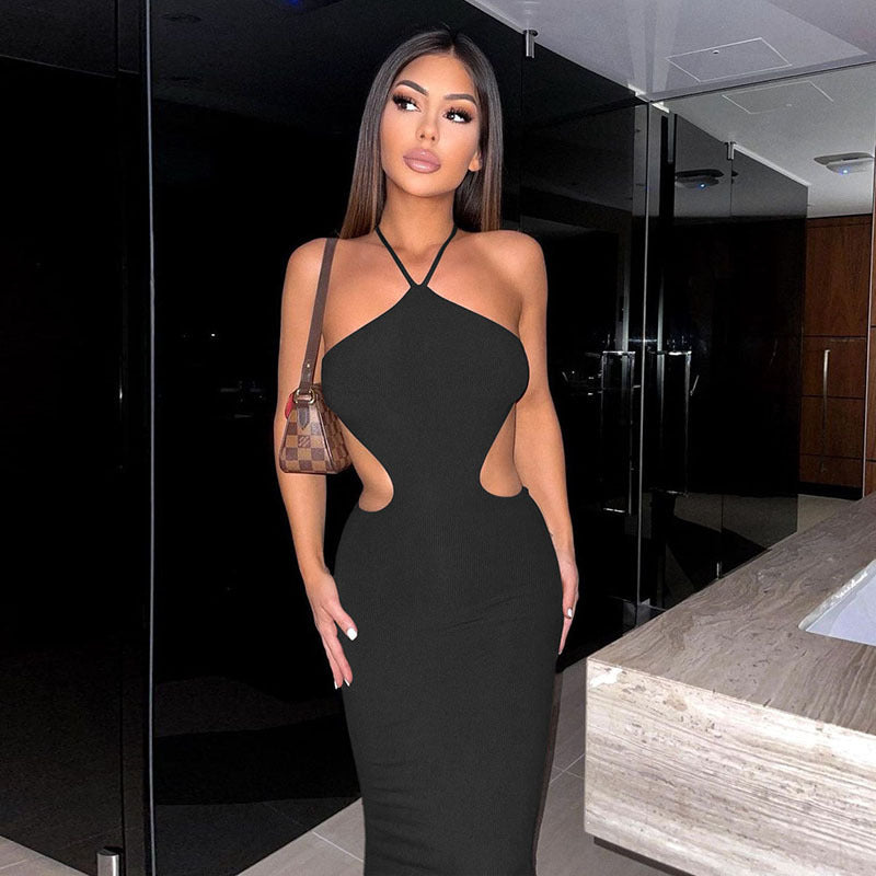 Damen Maxikleid mit eleganten Ausschnitten und verführerischem Schnitt Echo Archiv
