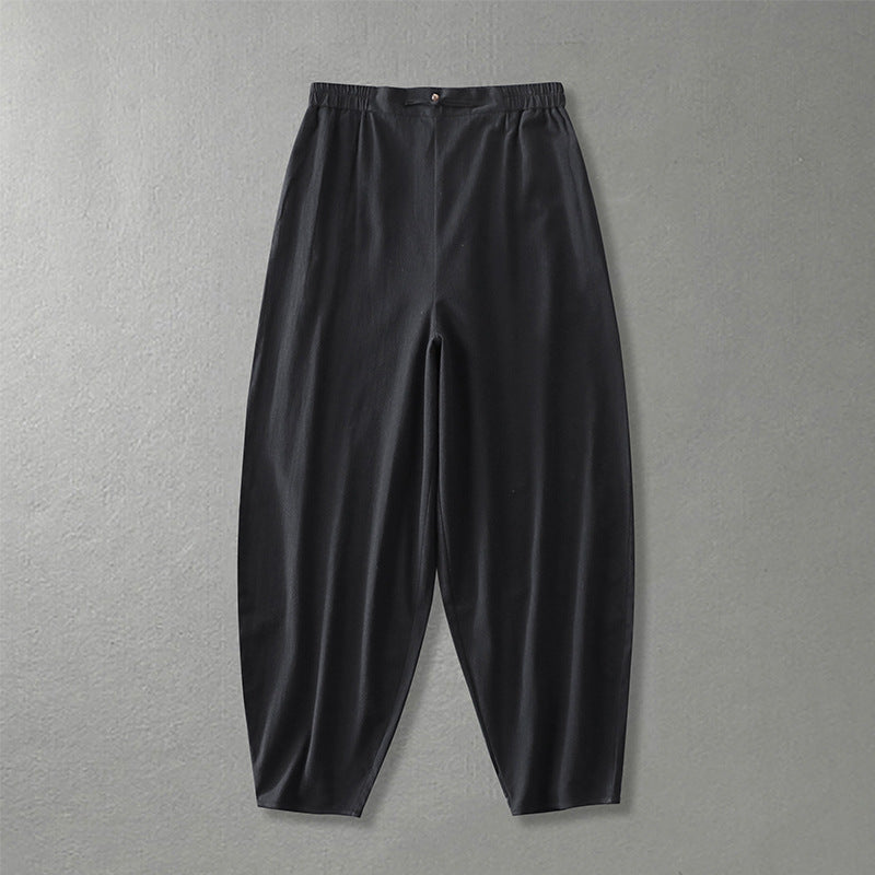 Damen Lässige, weite Haremshose mit elastischem Bund und tapered Knöchel Echoarchiv