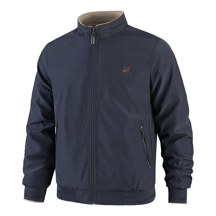 Herren Modische Freizeitjacke mit hohem Stehkragen und praktischen Taschen Echo Archiv
