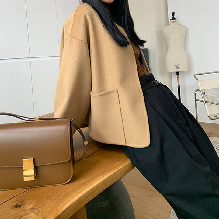 Damen Gemütliche und elegante Oversized-Jacke Echoarchiv