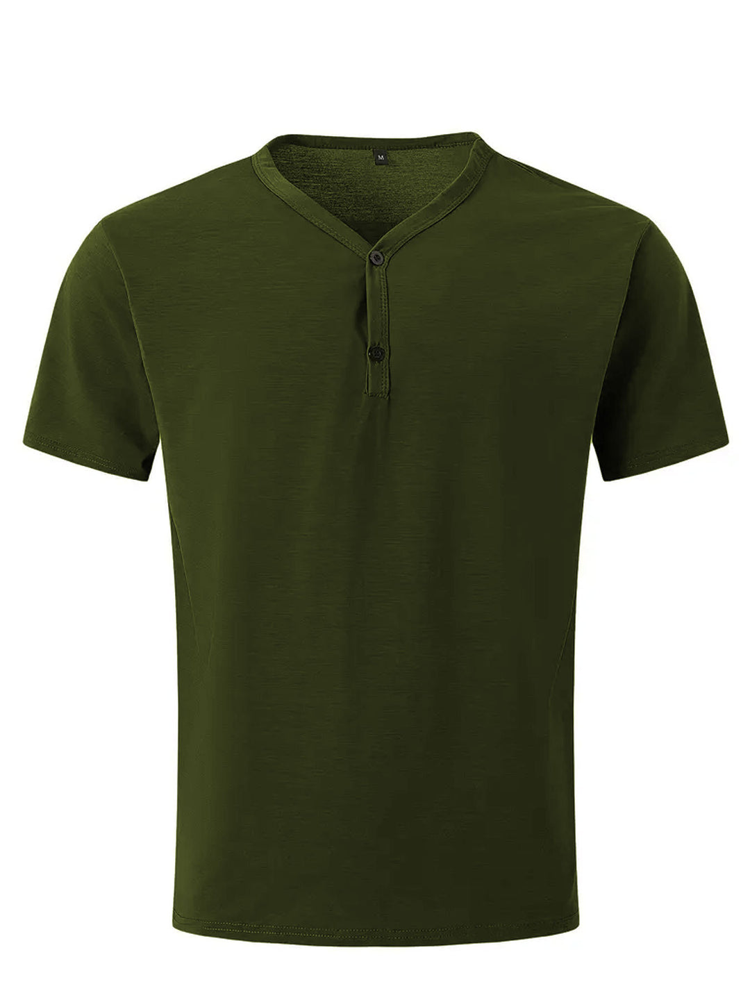 Herren nan kurzärmeliges Henleyshirt mit V-Ausschnitt und Zweiknopfleiste aus Baumwollmix Echo Archiv