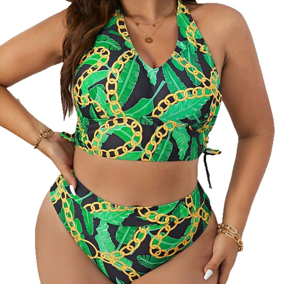Damen Bikini-Set mit facettenreichem Ketten- und Blätterdesign Echo Archiv