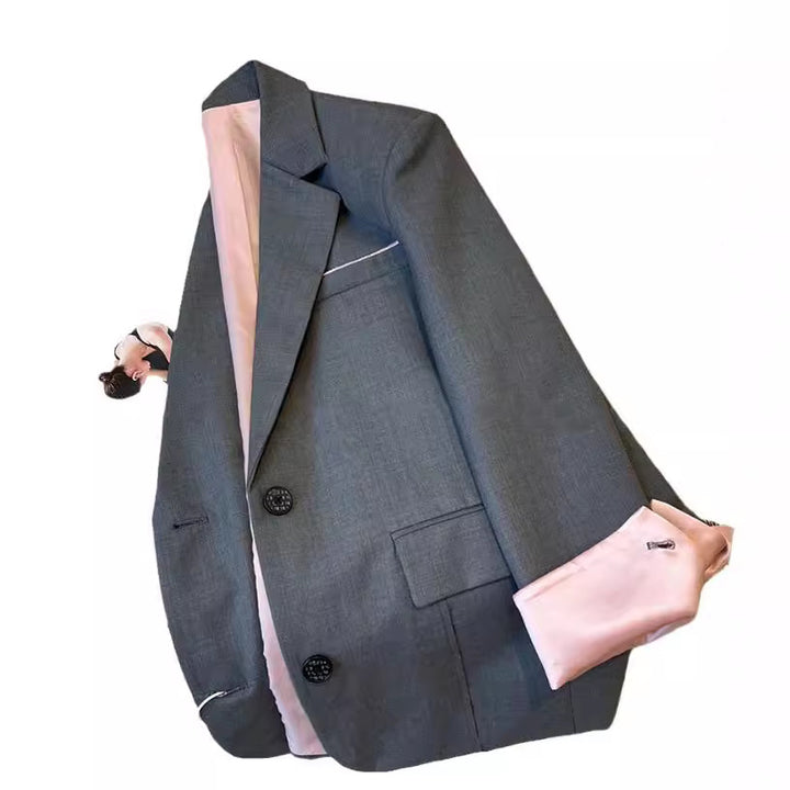 Damen Oversize-Blazer mit Relaxed-Silhouette, zwei Knöpfen & Satin-Innenverarbeitung Echo Archiv