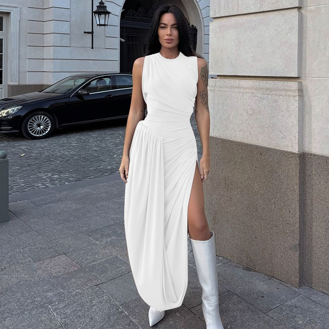 Damen Elegantes Maxikleid mit raffiniertem Wickeldesign Echo Archiv