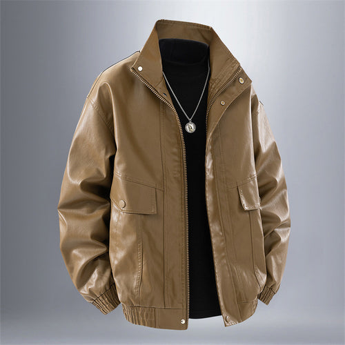 Herren elegante Kunstlederjacke Echoarchiv