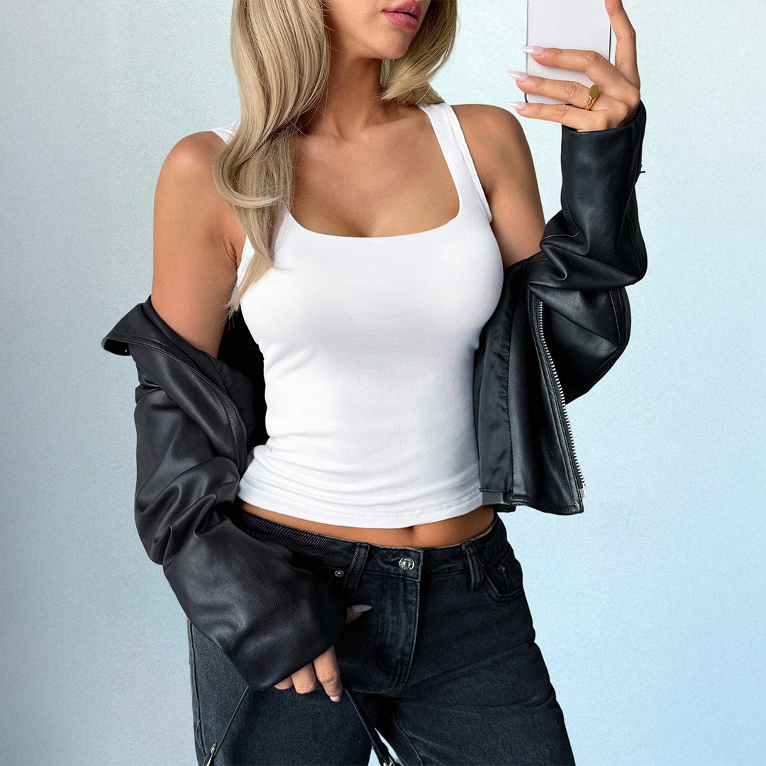 Damen Elegantes Top mit quadratischem Ausschnitt und figurfreundlichem Schnitt Echo Archiv