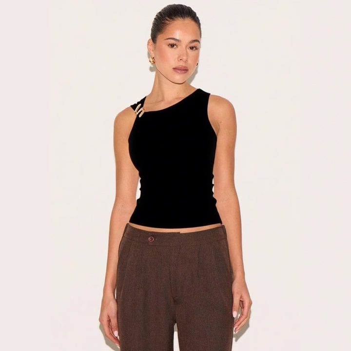 Damen Elegantes Tanktop mit dekorativem Knotendetail Echo Archiv