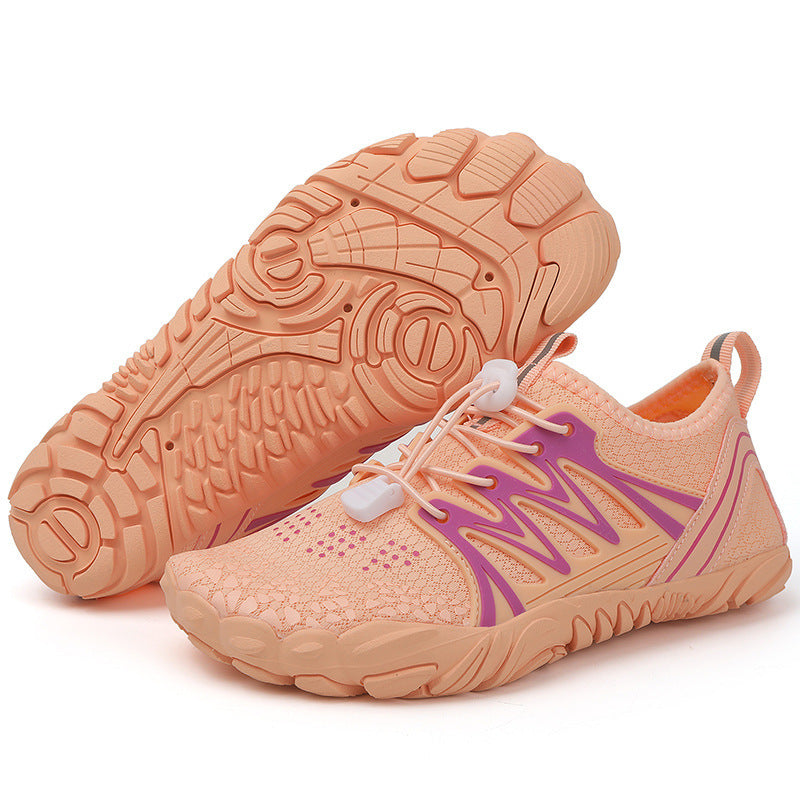 Damen leichte Wasserschuhe mit schnelltrocknendem Strickoberteil, elastischem Zugverschluss und rutschfester Profilsohle Echo Archiv