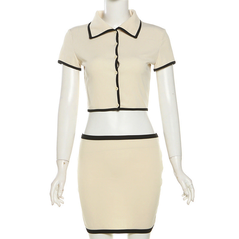 Damen Cropped Blazer und Rock Set Echo Archiv
