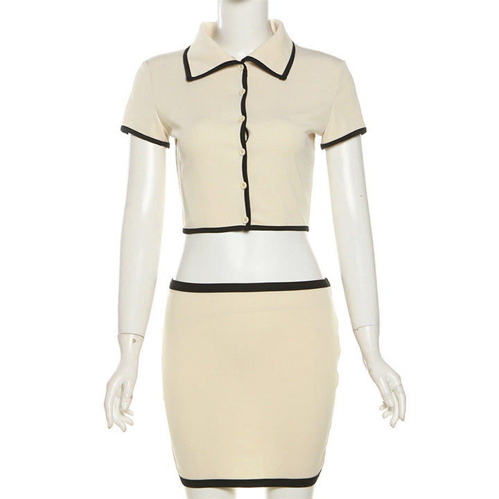 Damen Cropped Blazer und Rock Set Echo Archiv