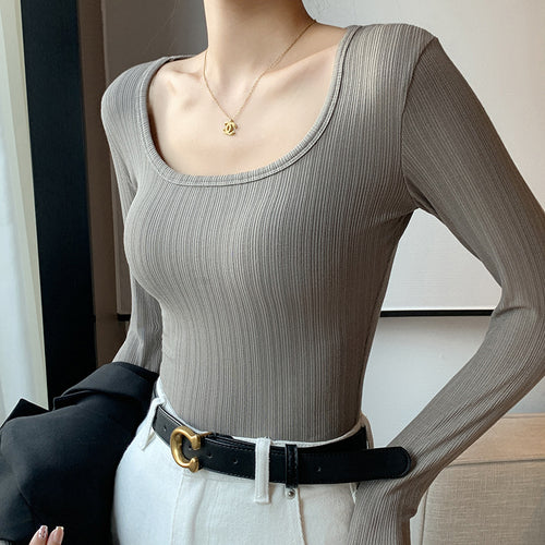 Damen Langarm Rippshirt Echo Archiv