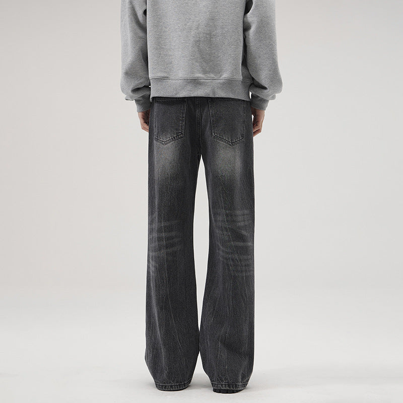 Herren Extraweite Vintage-Baggy-Jeans mit tiefem Schritt und weitem Saum Echo Archiv